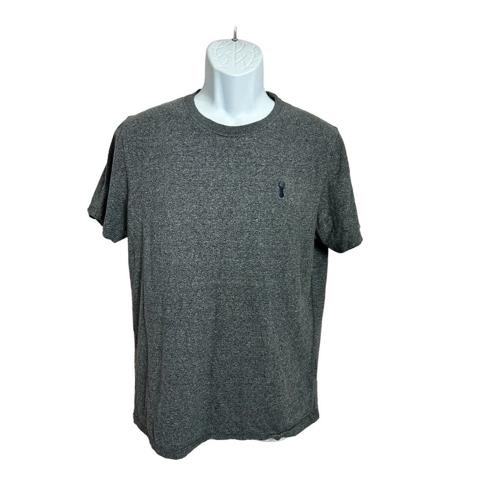 Men's NEXT Stag Heather Gray T-Shirt Sz M Regular Fit Short Sleeve 100% Cotton